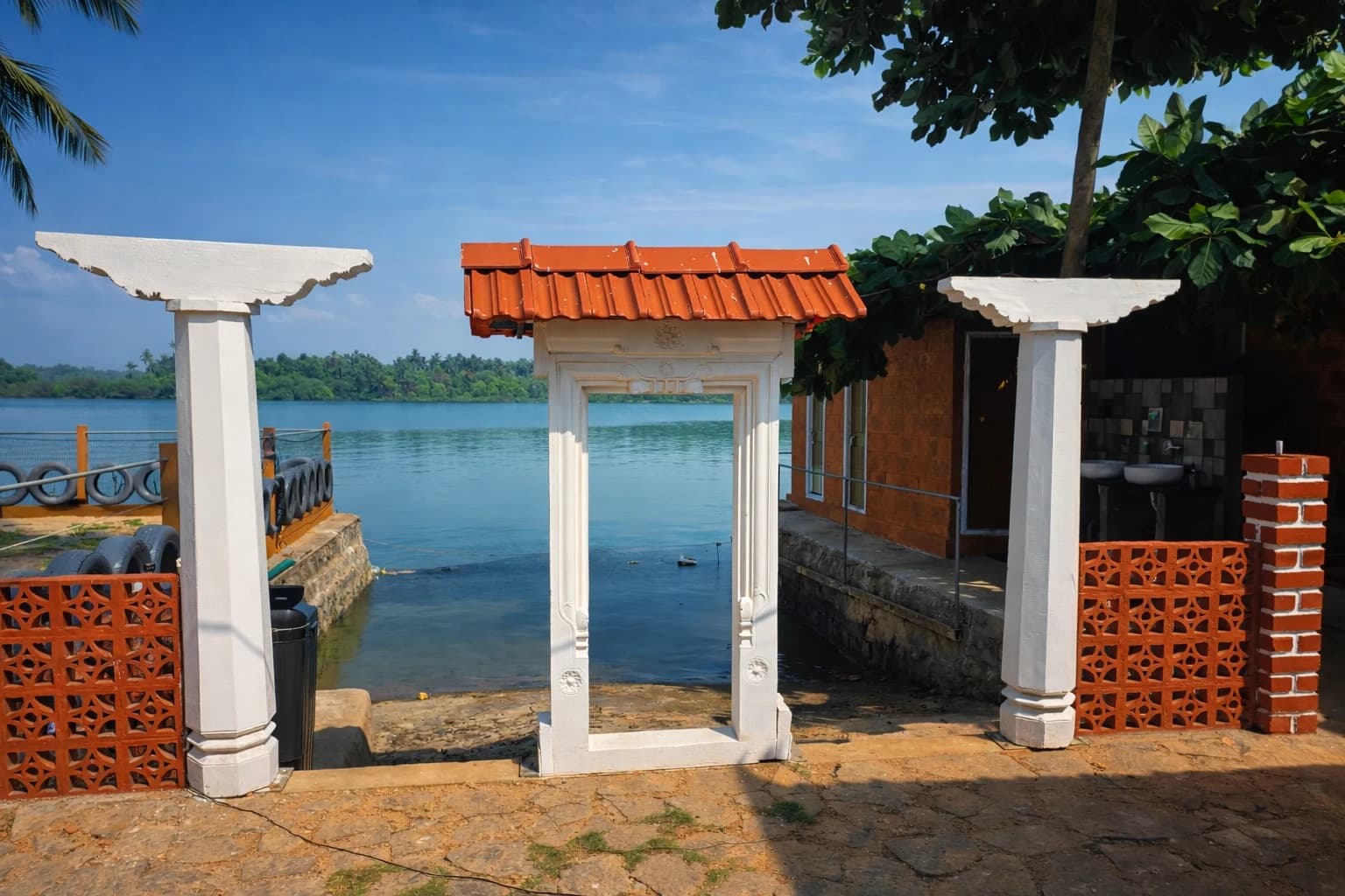 Memorable photo booth area for guests